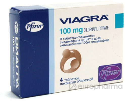 Виагра 100 мг № 4 табл п/плён оболоч