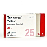 Таллитон 25 мг, №28, табл.