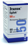 Эгилок 50 мг, №60, табл.