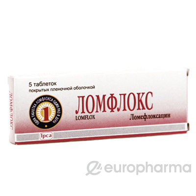 Ломфлокс 400 мг, №5, табл.