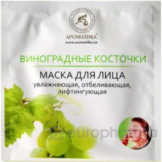 Ароматика биоцеллюлозная лифтинг-маска для лица "Виноградные косточки" 30 г Ароматика биоцеллюлозная лифтинг-маска для лица "Виноградные косточки" 30 г