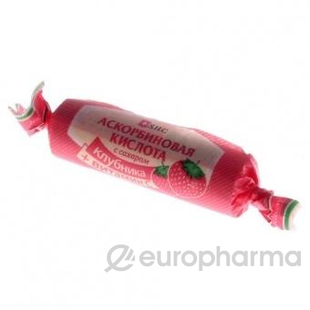 Аскорбиновая кислота с вкусом "Земляника" №10 (скрутка) Аскорбиновая кислота с вкусом "Земляника" №10 (скрутка)