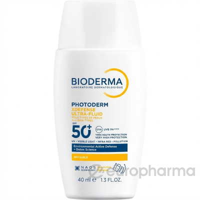 Bioderma PHOTODERM Солнцезащитный ультрафлюид XDefense SPF 50+ тон 02 40 мл
