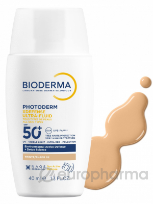 Bioderma PHOTODERM Солнцезащитный ультрафлюид XDefense SPF 50+ Invisible 40 мл