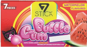7Stick BUBBLE GUM  жевательная резинка WATERMELON в полосках 14,5 г