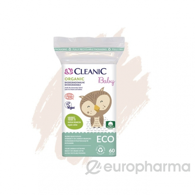 Cleanic baby ECO Pure Water Детские влажные салфетки  50 шт