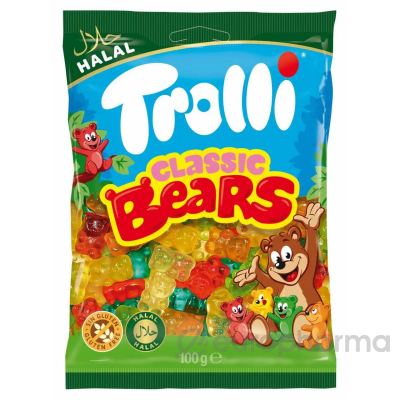 Мармелад жевательный TROLLI Мишки Гумми 100 гр (Halal)