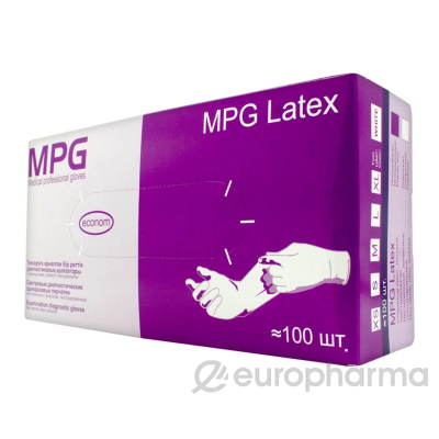 Перчатки MpgLatex см, неоп, лат,  нест М
