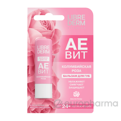LIBREDERM АЕВИТ бальзам для губ Колумбийская роза