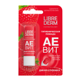 LIBREDERM АЕВИТ гигиеническая помада питательная Дикая клубника 4 г.
