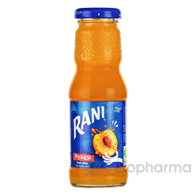 Фруктовый напиток без газа RANI, с мякотью персика, 200 мл. ст