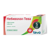 У - Небиволол - Тева 5 мг №28 ( Уценка )