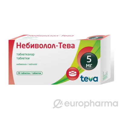 У - Небиволол - Тева 5 мг №28 ( Уценка )