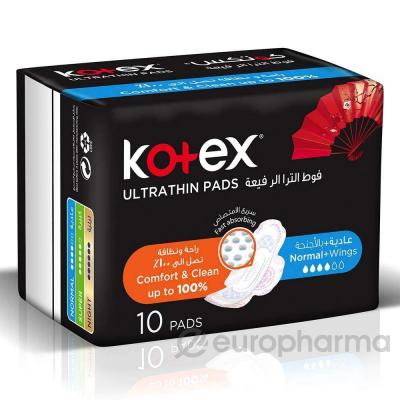 Kotex Ultra Thin Pads Normal 9×10
