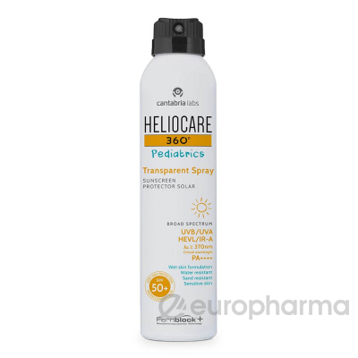 Cantabria Labs Спрей солнцезащитный HELIO 360º PEDIATRICS TRANSPARENT SPRAY SPF50+