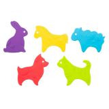 Roxy: Антискользящие мини-коврики ROXY-KIDS Animals для ванны, 5шт. в уп.