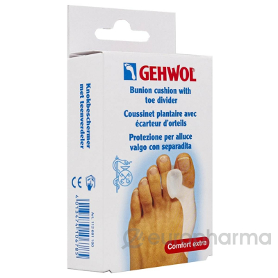 Gehwol Гель-корректор 2 в 1, накладка на большой палец+разделитель, 1 шт