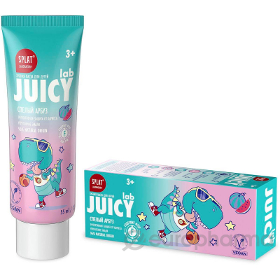 Детская зубная паста «JUICY Lab со фтором, со вкусом «Арбуз» / JUICY Lab kid`s cavity protection fluoride toothpaste, «Watermelon»