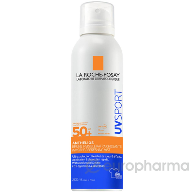 La Roche-Posay Anthelios UVSPORT Солнцезащит освеж  спрей для лица SPF 50+ 200мл FR