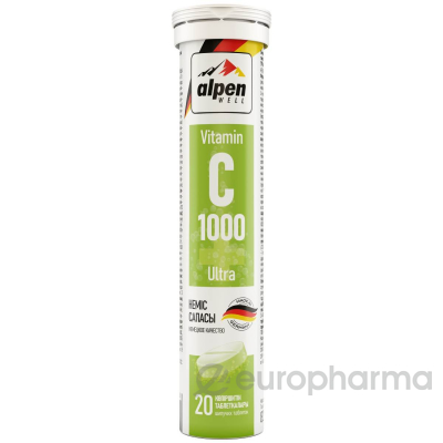 Alpen Well Витамин С ультра шипучие таб, №20