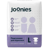 Joonies: Подгузники для взрослых, размер L (85-150см), 10 шт.
