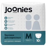 Joonies: Подгузники-трусики для взрослых, размер M (80-115см), 10 шт.