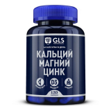GLS Pharmaceuticals "Кальций Магний Цинк GLS" капсулы по 750 мг №120