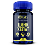 GLS Pharmaceuticals "Цинк хелат GLS" капсулы по 350 мг №60 NEW