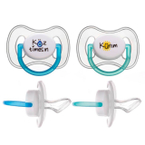 BABY PLANET  Kunim/Koz  Силиконовые соски пустышки,  ортодонтическая форма, мягкий силикон, 3+ (2 шт) 8451/2