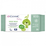 Cleanic baby ECO Vege Milk Детские влажные салфетки  50 шт