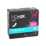 Kotex прокладки LUX SuperSlim (50+10) черные
