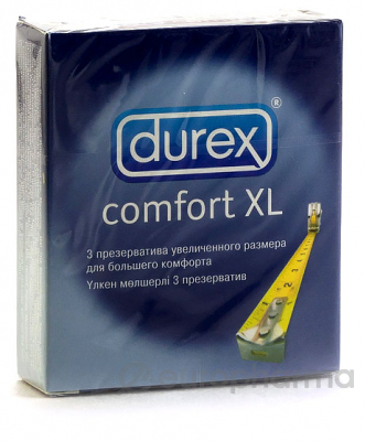 Презервативы Durex Comfort XL №3, (большого размера) Презервативы Durex Comfort XL №3, (большого размера)