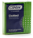 Презервативы Contex Dotted №3, (с точками)