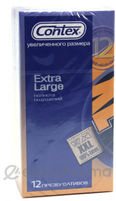 Презервативы Contex Extra Large №12, (увеличенного размера) Презервативы Contex Extra Large №12, (увеличенного размера)