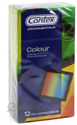 Презервативы Contex Colour №12, (разноцветные) Презервативы Contex Colour №12, (разноцветные)