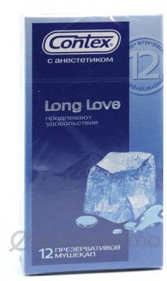 Презервативы Contex Long Love №12, (продлевающая смазка) Презервативы Contex Long Love №12, (продлевающая смазка)