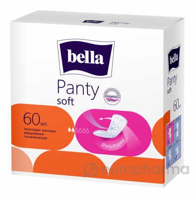 Bella прокладки Panty Soft ежедневные № 60 шт
