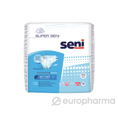 Подгузники для взрослых Seni Super Smal №10, 55-80 см