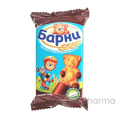 Барни Медвежонок с шоколадной начинкой 24х30 г ПРОМО